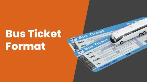 travel ticket format bus ticket format